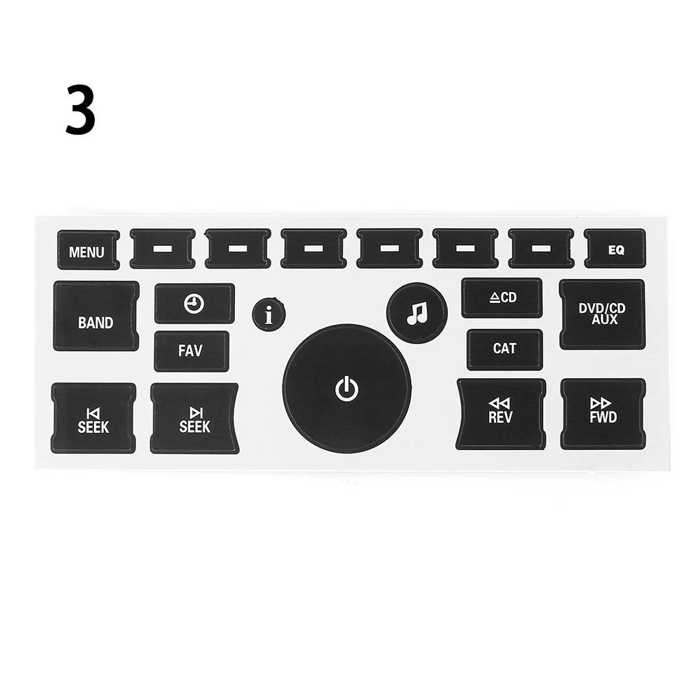 Climate Control AC Button Repair Stickers — Chevrolet Tahoe, Suburban, Avalanche, Silverado & GMC Yukon