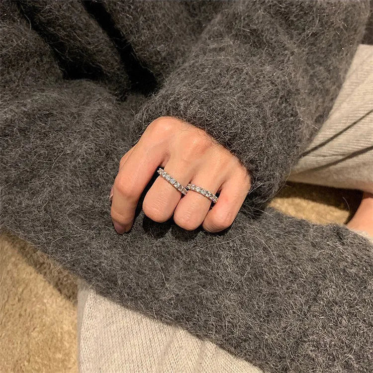 Cubic Zirconia White Gold Ring for Women - Bridal & Wedding