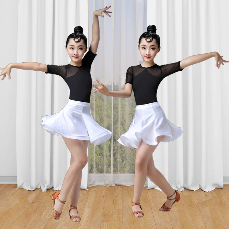 Leopard Latin practice dress for girls and women