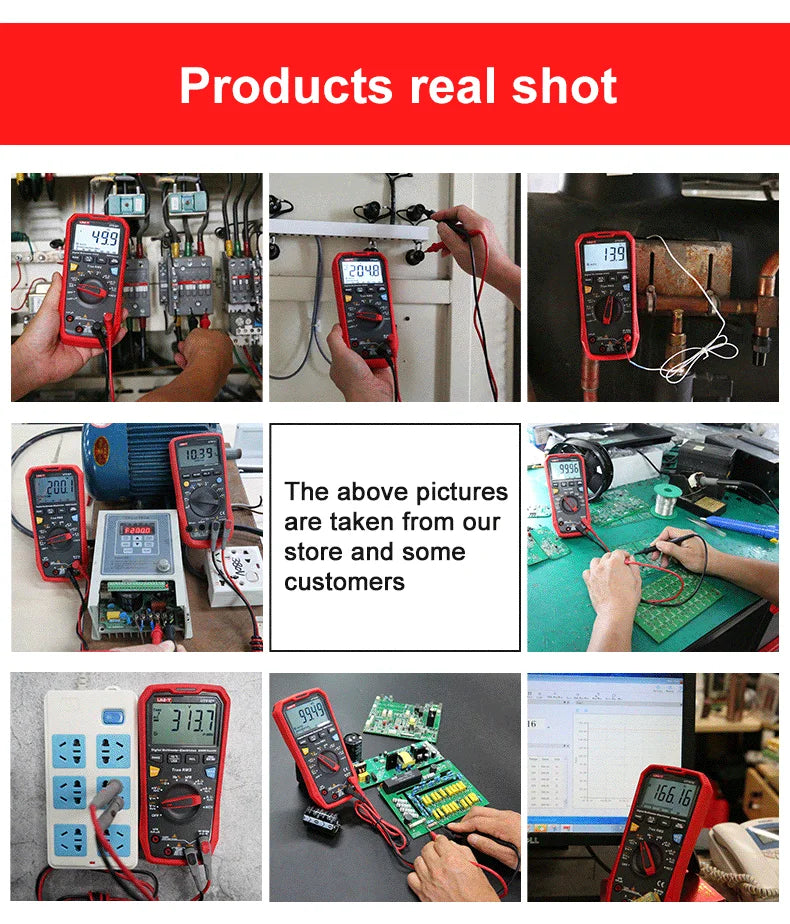 UNI T Professional Digital Multimeters UT61B+ UT61E+ UT61D+1000V Analog Multimeter Resistance Capacitance Test Multi Tester