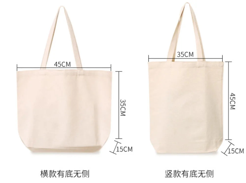 Canvas Bag Storage Bag Grocery Bag Eco-Friendly foldable Bag folding Pocket Tote Portable Shoulder Handbags Food Shopping bag