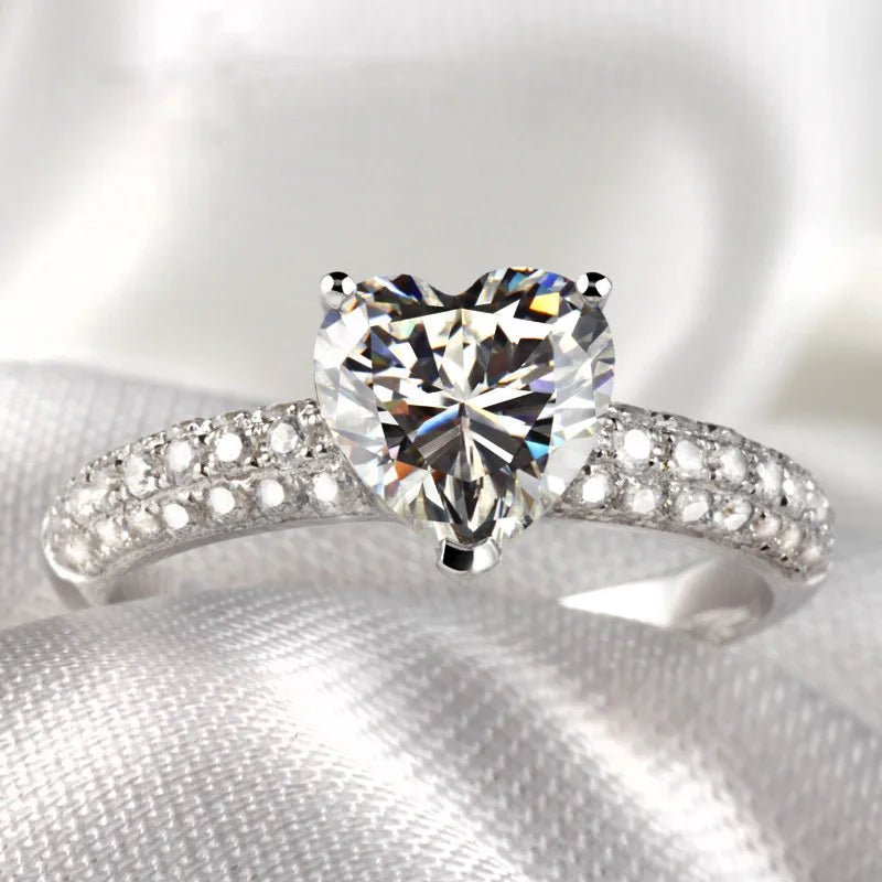 Cubic Zirconia White Gold Ring for Women - Bridal & Wedding