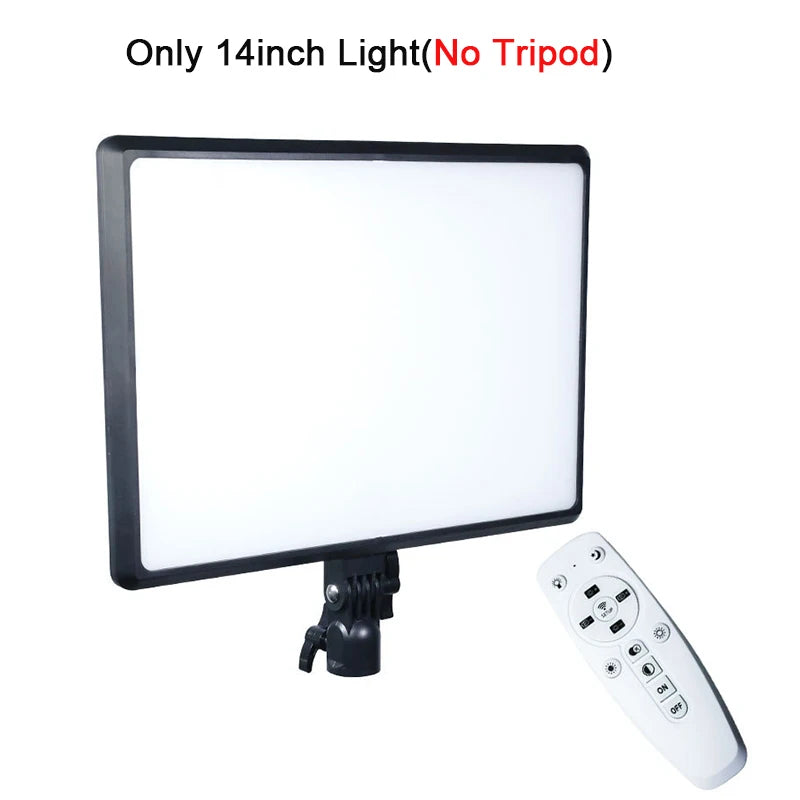 14inch 10inch LED Video Light Panel EU Plug 3200K-6000K Photography Lighting Remote Control For Live Streaming Photo Studio Lamp