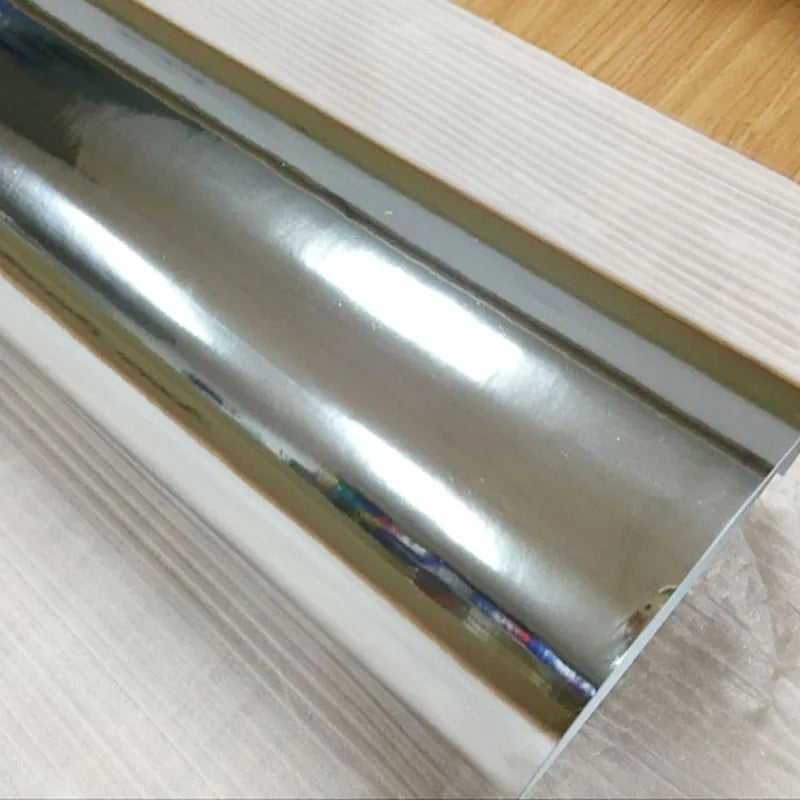 50cmx500cm Silver Brushed Aluminum Vinyl Wrap With Air Release Bubble Free Car Motorbike Sticker Wrapping