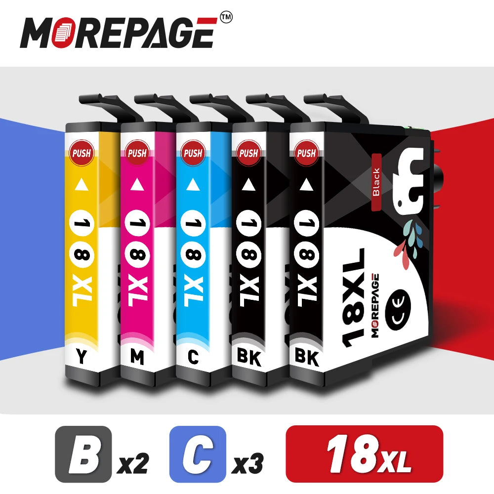 18XL Ink Cartridge For Epson T1811 1812 1813 1814 XL Compatible XP30 XP412 XP102 XP212 405 205 302 402 415 Printer