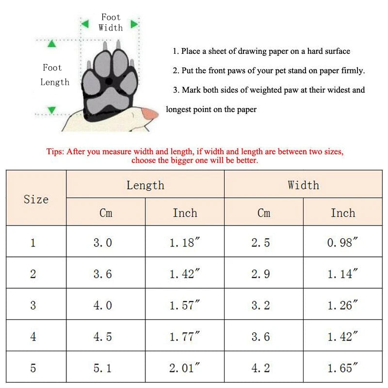 Warm Winter Pet Snow Boots - Non-Slip Shoes for Small Dogs and Cats - photo 2