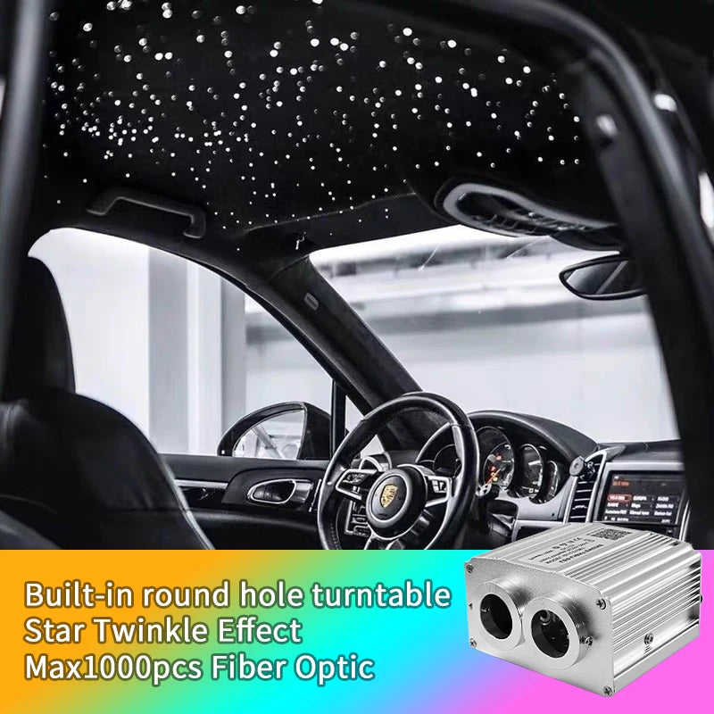 16w Twinkle LED Car Starry Sky Light Roof Star Night Lights Interior Starry Sky Ceiling Auto Interior Stars Fiber Optic Lamp