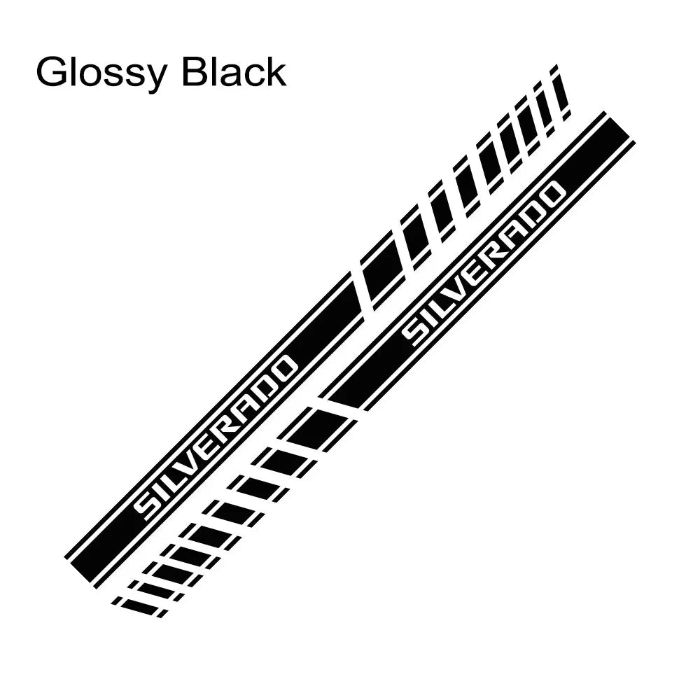 Pickup Door Side Stickers For Chevrolet Silverado 1500 LT LTZ WT Trail Boss RST Truck Stripes Decal Decor Cover Auto Accessories