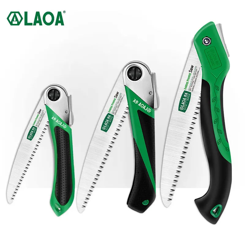 LAOA SK5 Folding Garden Saw – Portable Hand Pruning Saw for Branches, Camping & Logging