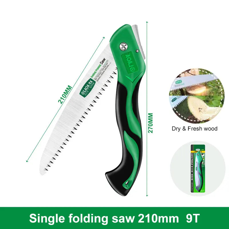 LAOA SK5 Folding Garden Saw – Portable Hand Pruning Saw for Branches, Camping & Logging