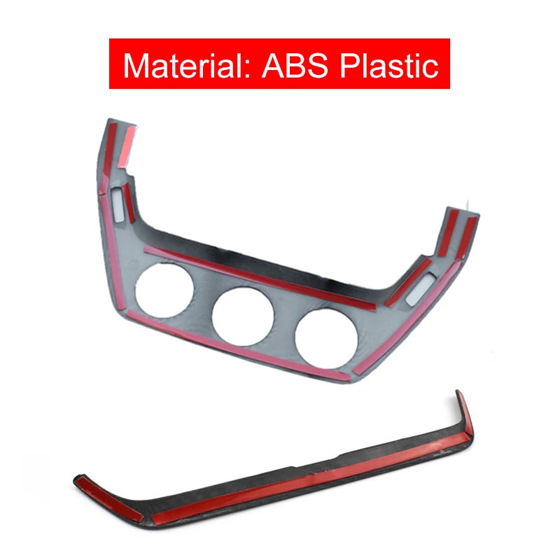 For Toyota Corolla E210 2019 2020 2021 2022 2023 2024 2025 Hybrid ABS Carbon Car Navigation Strip Cover Trim Frame Case Sticker