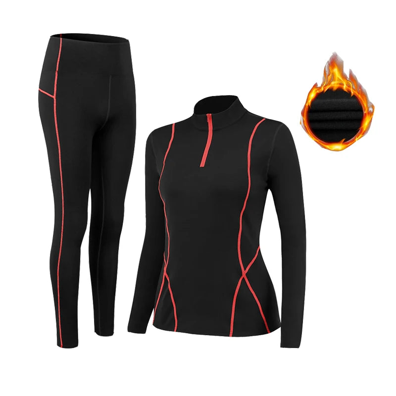 Women's High Collar Thermal Set - Long Sleeve Top & Long Johns - photo 9