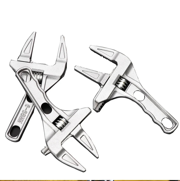 Adjustable Wrench Universal Monkey Spanner Multi-function plumbing Hand Tools Nut Sink Wrench Bathroom Pipe Large Open Spanner