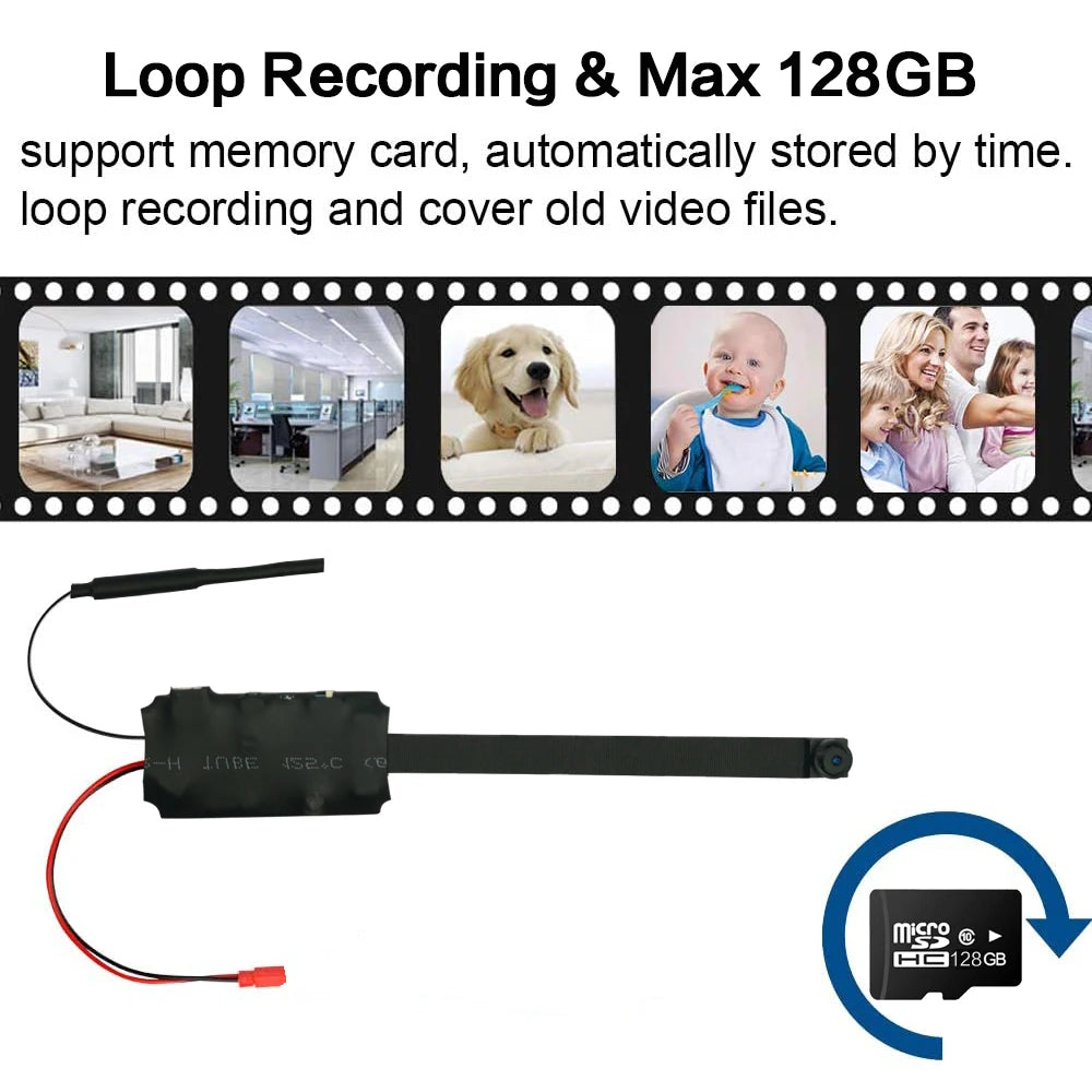 HD 4K 1080P Mini Wifi Camera Portable P2P Remote Control Wireless Camera Micro Motion Detection Motion DV Live Streaming