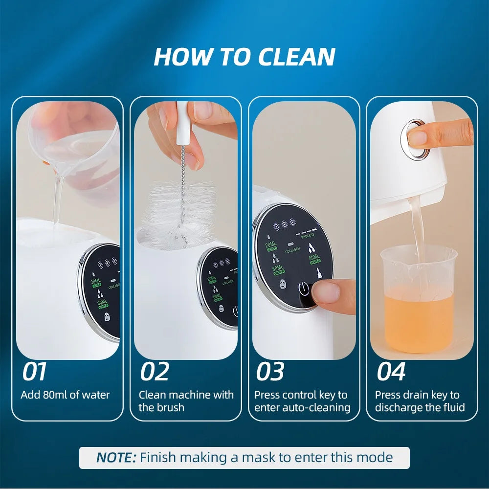 Foreverlily DIY Mask Machine Home Use Mask Making Vegetable Fruit Juice Milk Self-made Facial Mask Automatic Mask Maker SPA Care.women