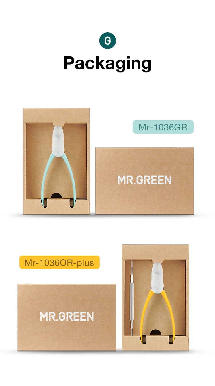 MR.GREEN ingrown Nail Clippers Toenail Cutter Stainless Steel Pedicure Tools Thick Toe Nail Correction Deep Into Nail Grooves