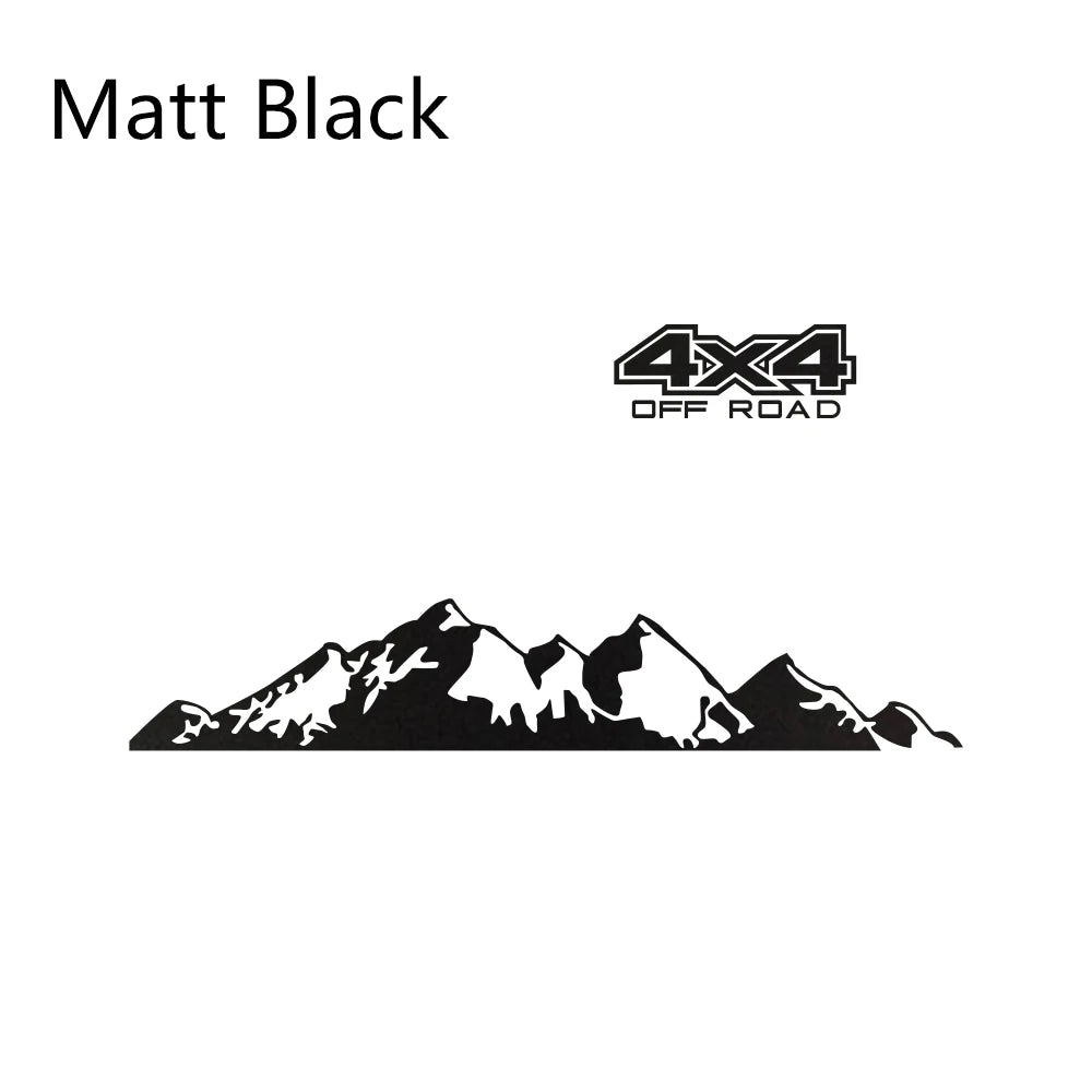 4x4 Off-Road Graphic Vinyl Decal – Compatible with Ford Ranger Raptor, Isuzu D-Max, Nissan Navara, Toyota Hilux