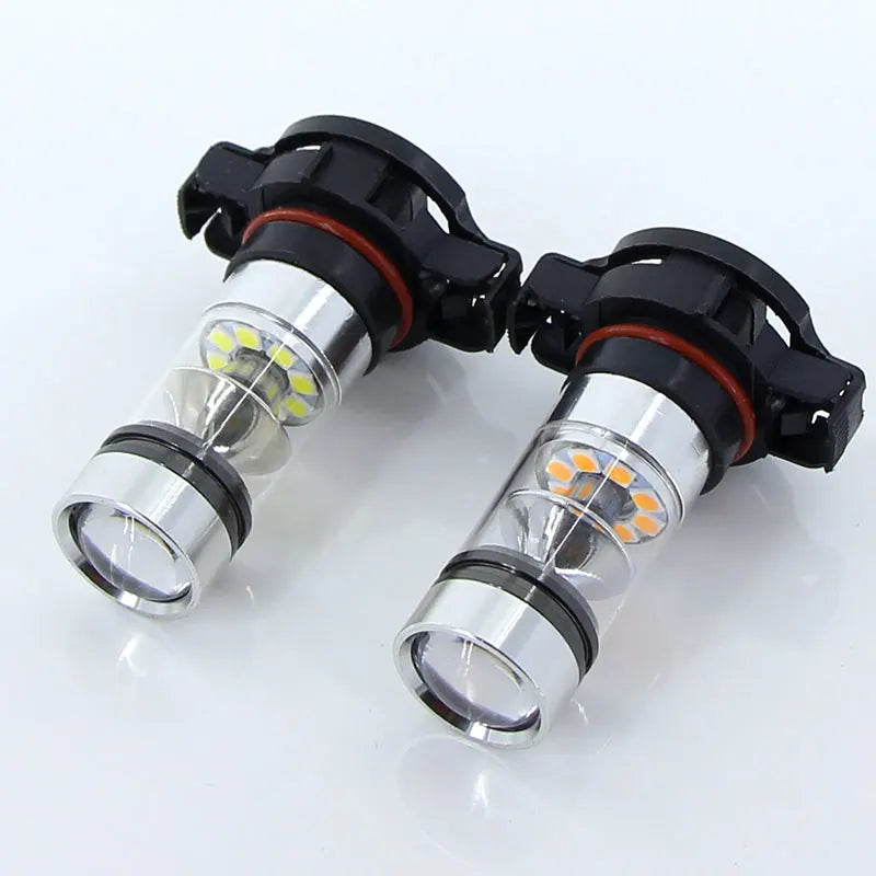 2PCS For Jeep Compass 2017 2018 2019 LED Car Front Daytime running Light Bulbs DRL Lamps 2504 PSX24W 6000KError Free Accessories