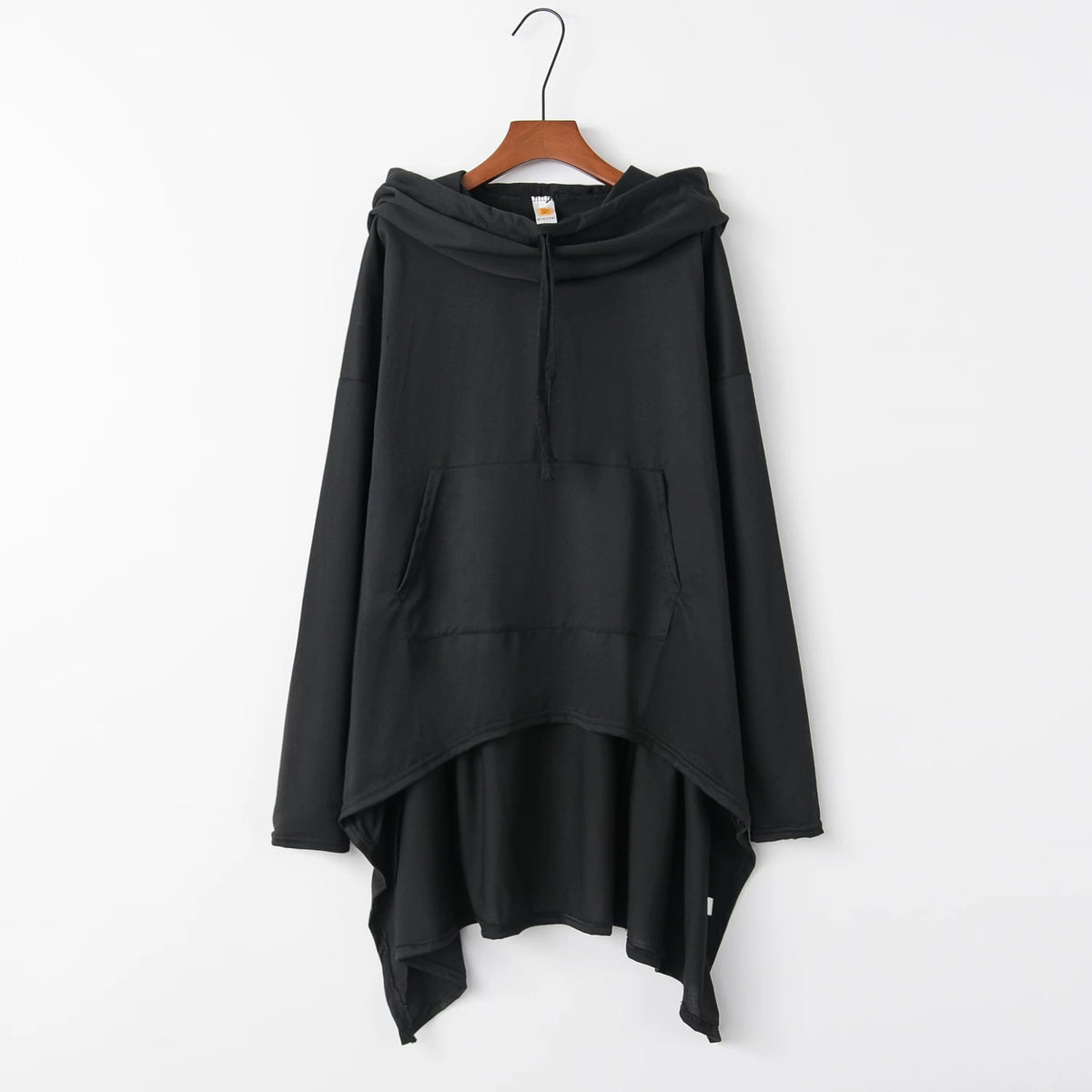 Women's Long Solid Color Hoodie with Pockets