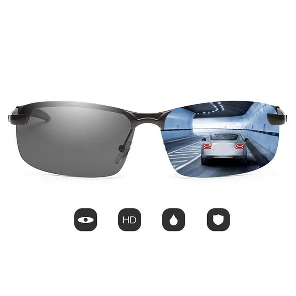 Photochromic Sunglasses Men Polarized Driving Chameleon Glasses Male Change Color Sun Glasses Day Night Vision Driver Eyewear