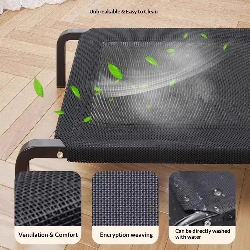 All-Season Elevated Pet Bed - Moisture-Proof Raised Cot – photo 4
