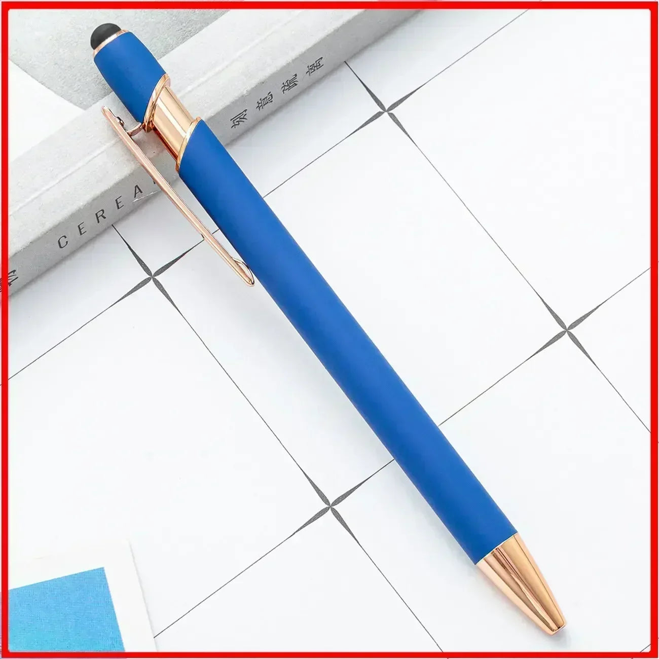 20-200 Pcs Custom Logo Metal Ballpoint Pen Text Engraving Touch Screen Advertising Pen Office School Private Customization Gift