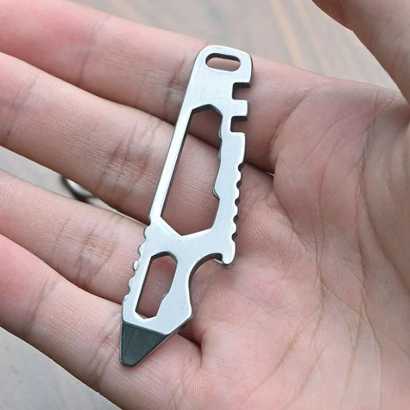 NEW MINI Multifunctional Tainless Steel Pry Bar, New Mini EDC Hex Wrench, Bottle Opener, Portable Outdoor Bicycle Repair Tool