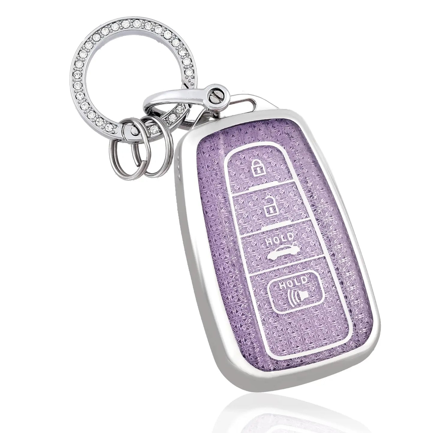 for Toyota Key Fob Cover with Bear Keychain Soft TPU Key Case Protection For Toyota RAV4 Camry Corolla 4Runner Highlander Prius