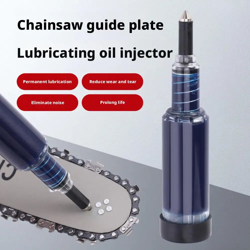 Grease Gun For Chainsaw Sprocket Nose Guide Bar, Chainsaw Guide Bar Maintenance, Chain Saw Guide Oiler Hand-Push Grease Oiler