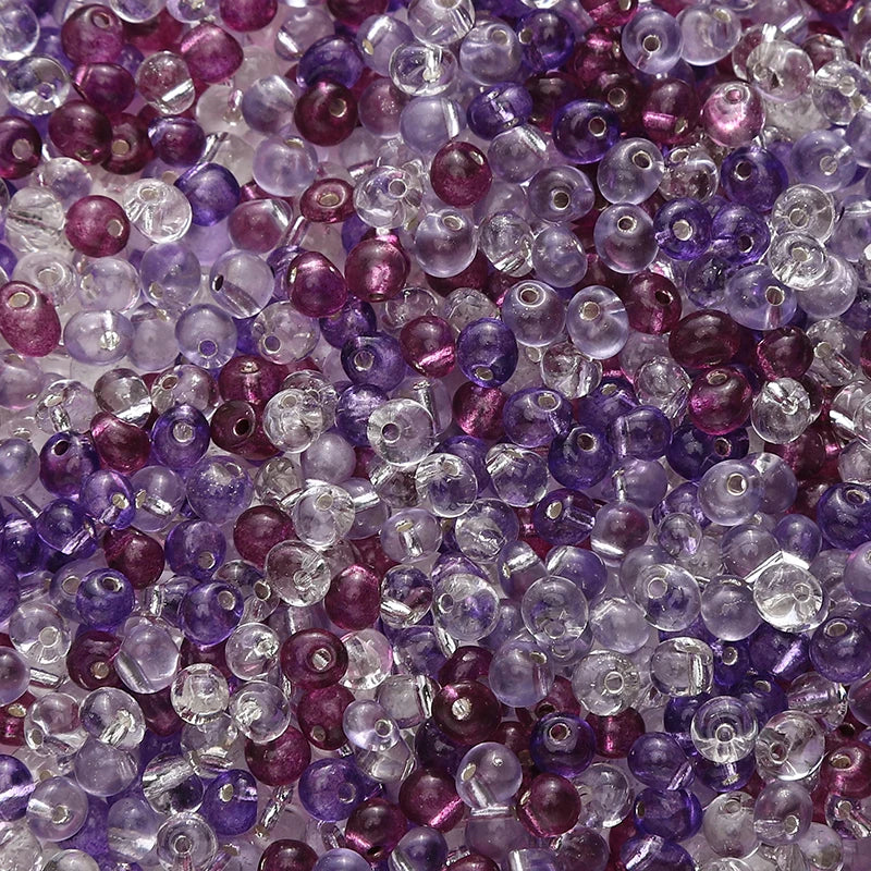 110pcs 4mm Silver Lined Seed Beads Water Drop Shape Czech Glass Beads For DIY Jewelry Making Crafts Charms Bracelets Accessories