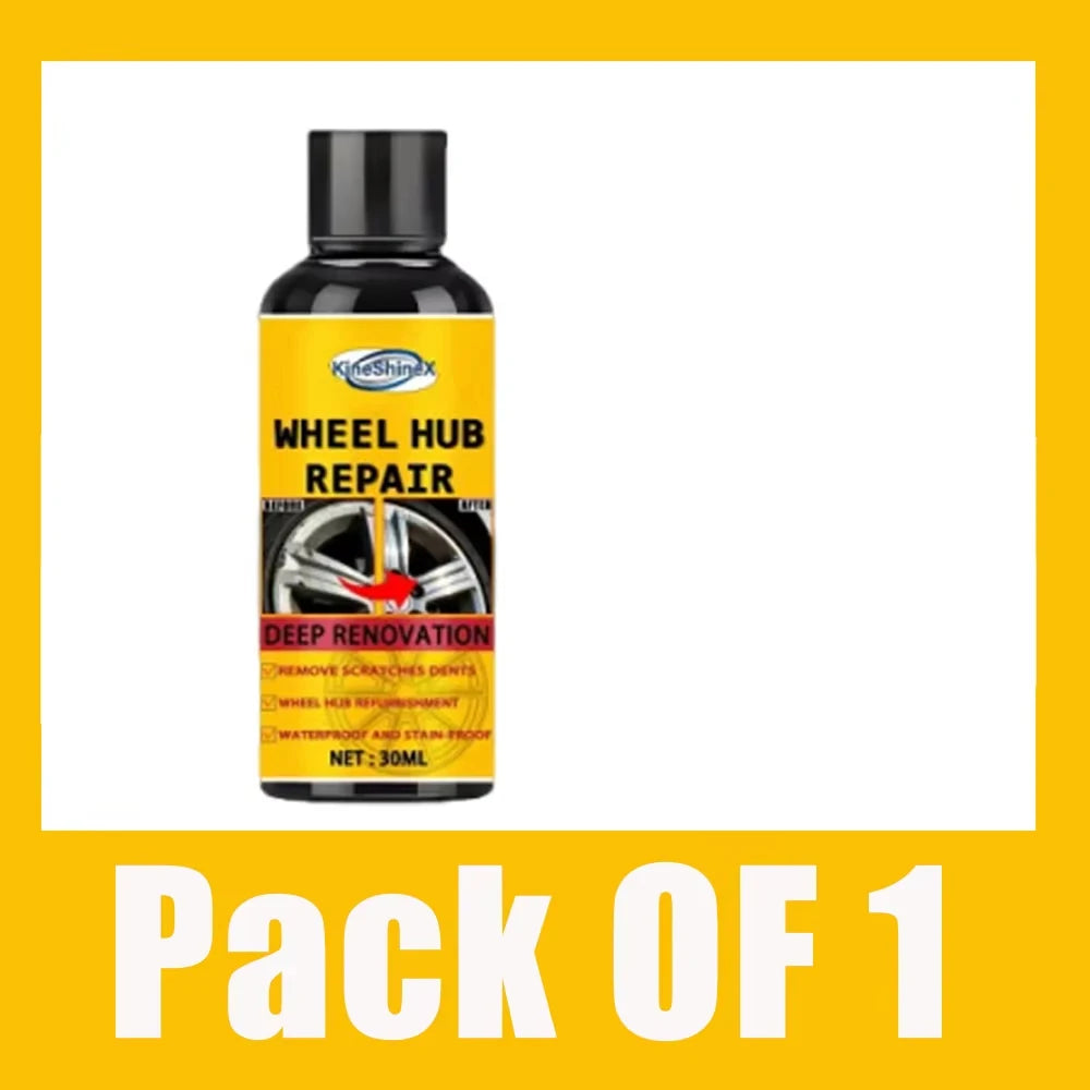 Car Wheel Rim Scratch Refurbishment Paste, Tire Rim Scratch Paint Repair Paste - Black And White Silver Aluminum Alloy Rim/988v*