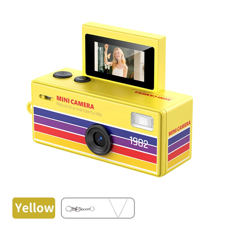 Ourlife Retro Keychain Camera — 180° Flip Screen Mini Camcorder