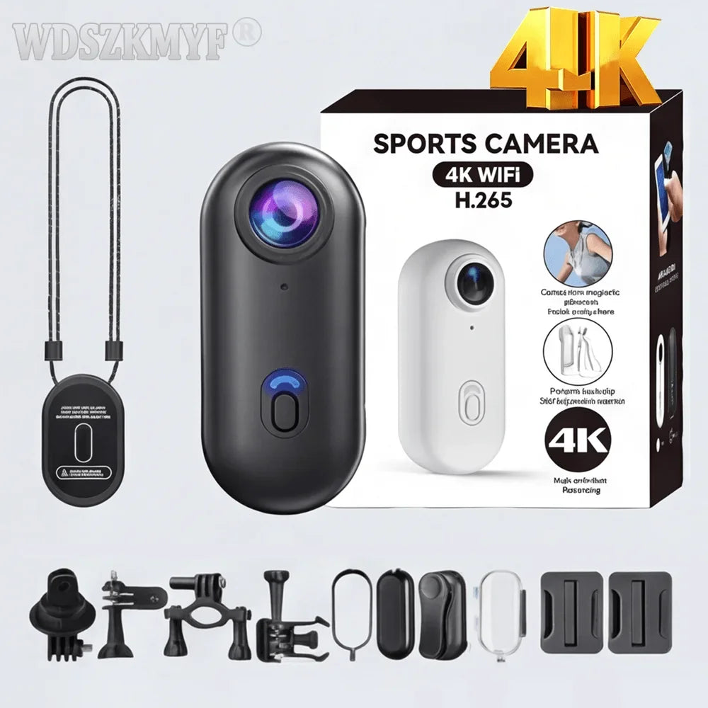 4K Finger WiFi Motorcycle Camera — Lightweight POV Body Cam