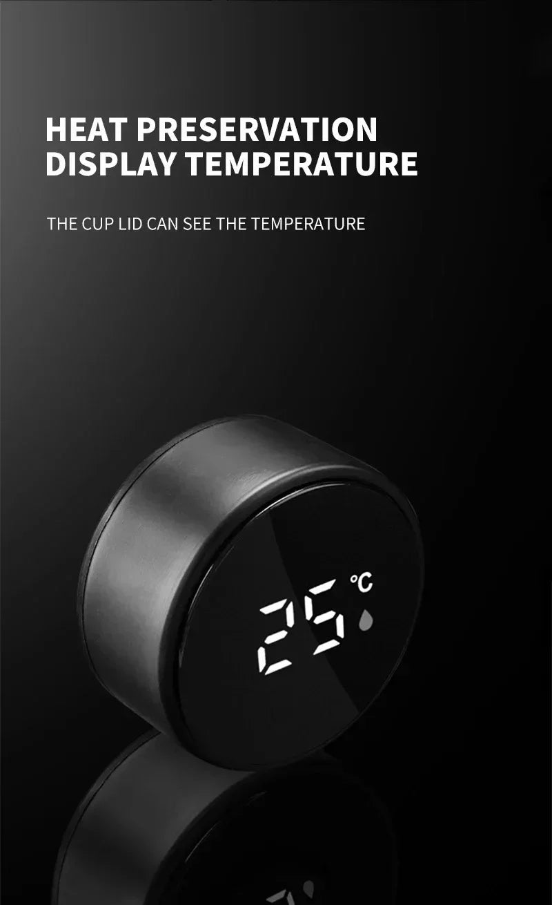 304 Stainless Steel Portable Car smart Thermos bottle with temperature display For TESLA MODEL X S 3 Y Car Emblem Accessories