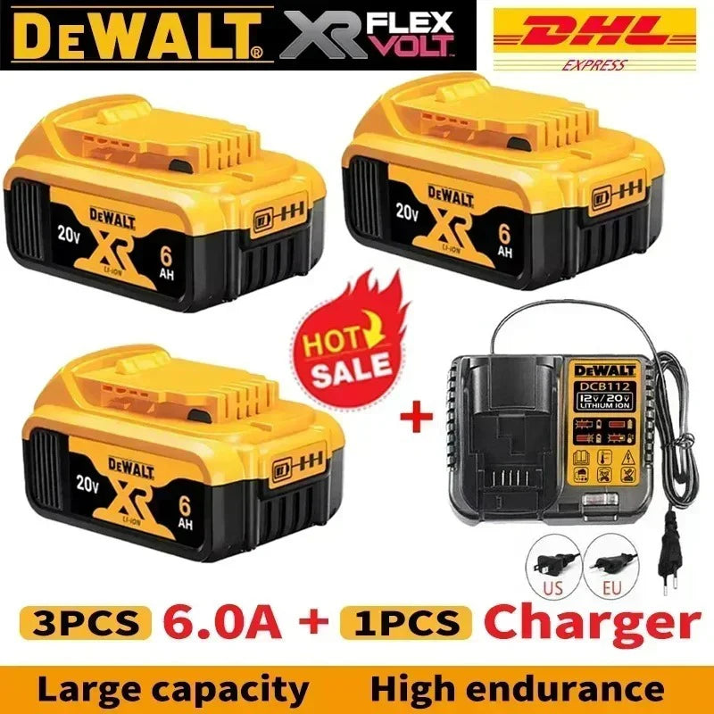 DeWALT Original Battery 20V/60V 9000mAh MAX FlexVolt for DCB606 DCB205 DCB206 DCB209 DCB182 Power Tool