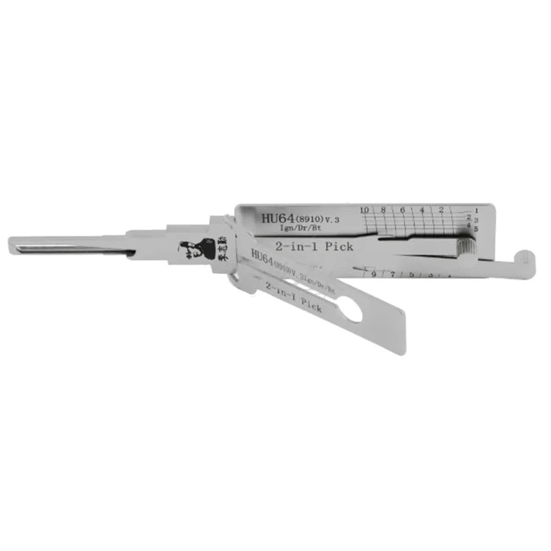 Original Lishi 2-in-1 HU66 HU100 HON66 HU100R HU92 HY22 TOY2 TOY48 HU101 HU162T-8 lishi Pick Tool  Door opening tool Stainless s
