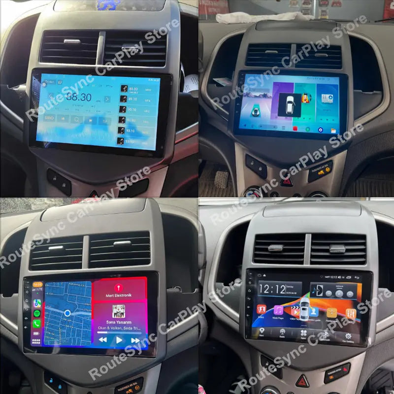 2din Carplay Auto For Chevrolet Aveo2 Sonic T300 2011-2015 Android 15 8 Core Car Radio Multimedia Radio Player GPS Navigation BT