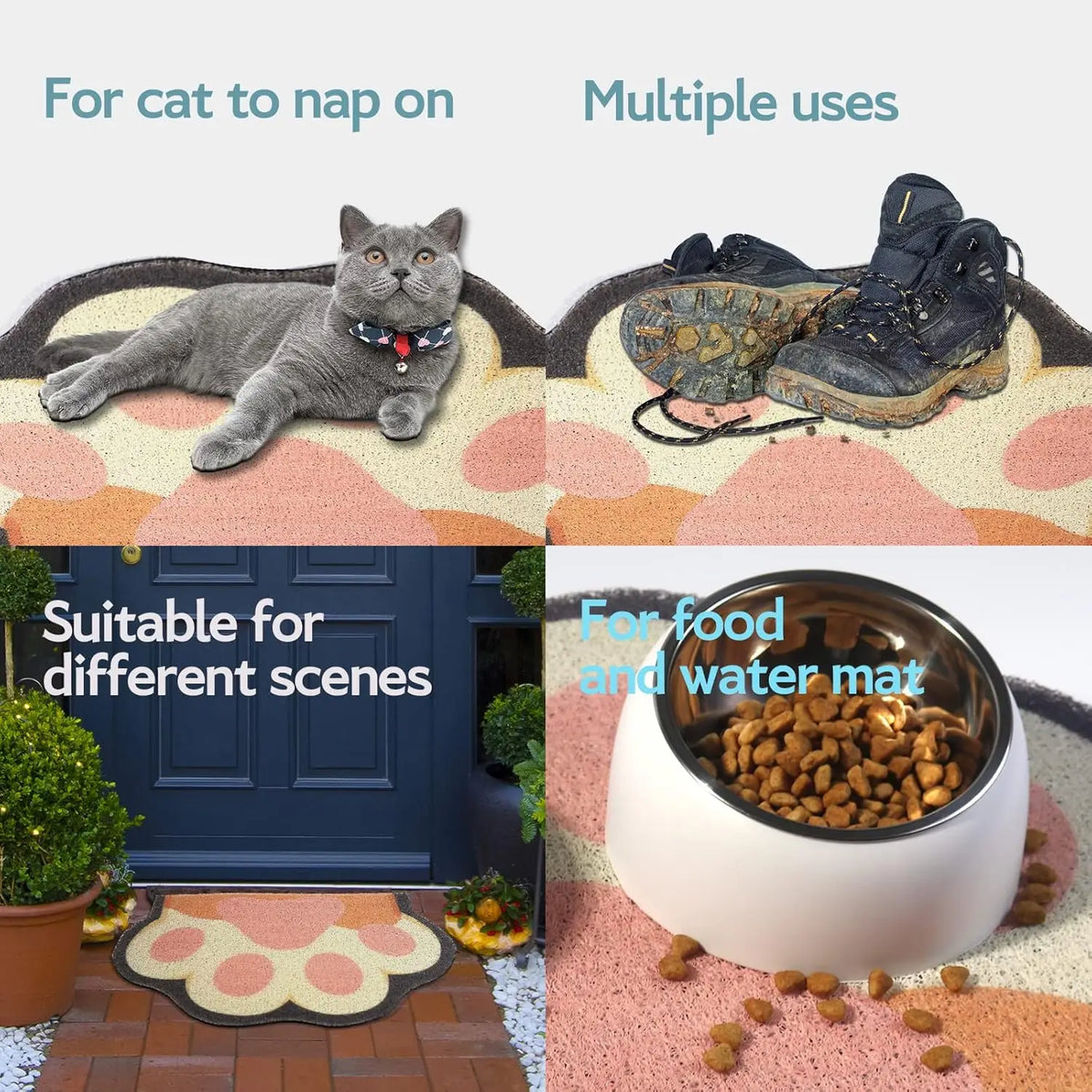 Soft Cat Litter Mat - Anti-Slip Paw-Friendly Floor Mat – photo 6