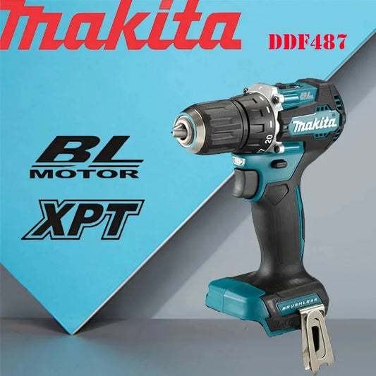Makita DDF487 18V Brushless Cordless Drill Driver – Rechargeable Power Tool (Tool Only)