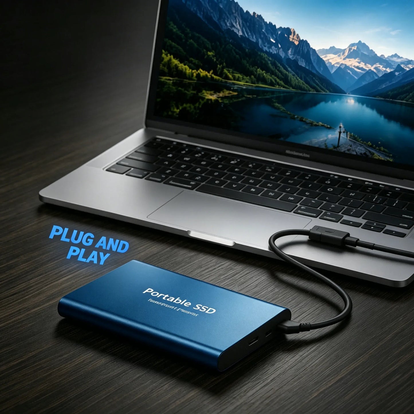 1TB Portable SSD — Slim High-Speed External Solid State Drive
