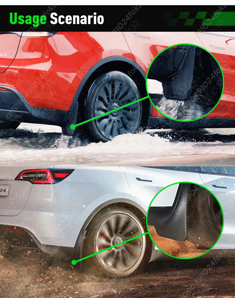 Mud Flaps Splash Guards for Ford F-150 2009–2020 (Front & Rear)