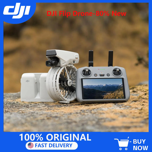 80% New DJI Drones Flip Fly With RC 2 Screen Remote Controller