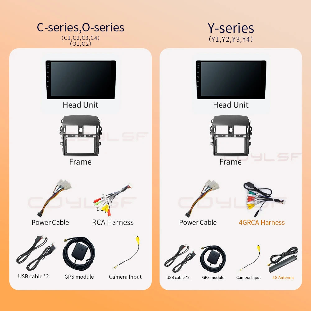 Android Car Stereo for Toyota Corolla E140/E150 (2006–2013) — CarPlay, Android Auto, DSP, 4G, Subwoofer Output