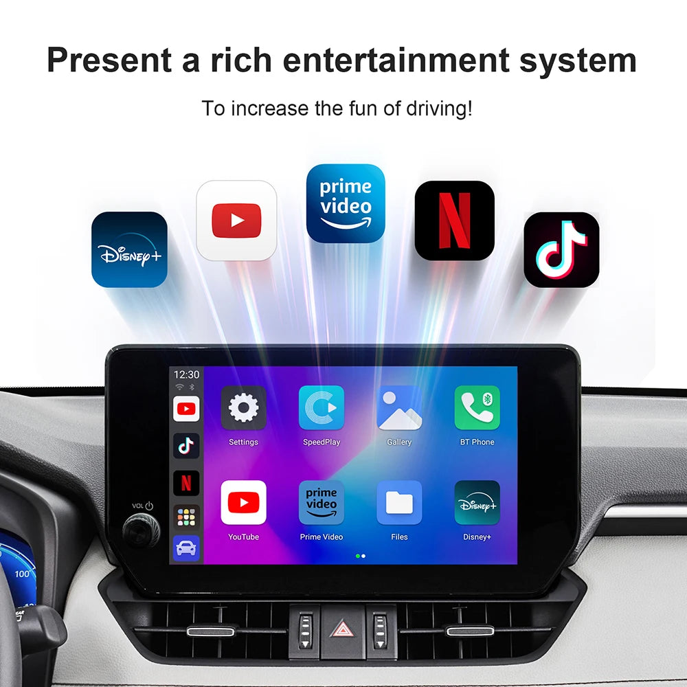 3-in-1 Wireless CarPlay & Android Auto AI Box (Android TV)