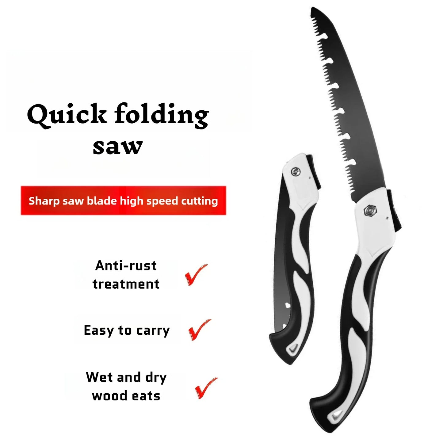 Folding Pruning Saw – Portable Manual Hand Saw for Tree, Branch Trimming & Woodworking
