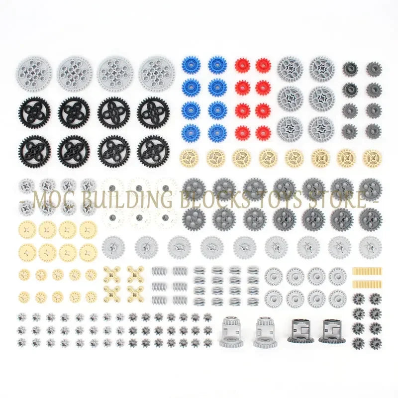 High-Tech Technical Parts Pin Beam Liftarm Axle Connector Panel Gear Car Motorcycle Building Blocks Bricks Technology Set Toys