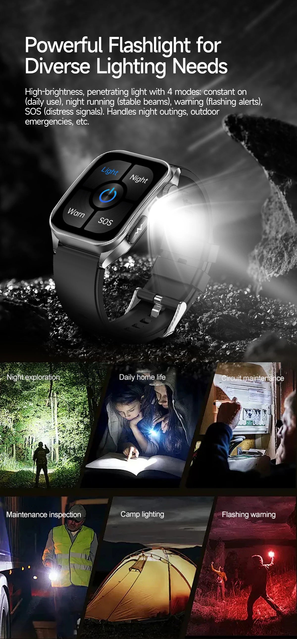 2026 AI-GPT ECG Health Smartwatch – Blood Pressure, Lipid, Uric Acid & 650nm Dual-Probe Laser | Men & Women