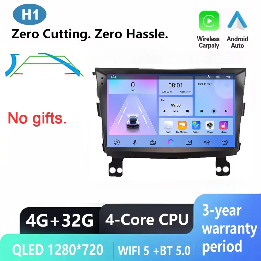 Android 16 Carplay Auto Car Radio For SsangYong Tivoli 2015 - 2022 Multimedia Player Auto Radio GPS Navigation TV Head Unit