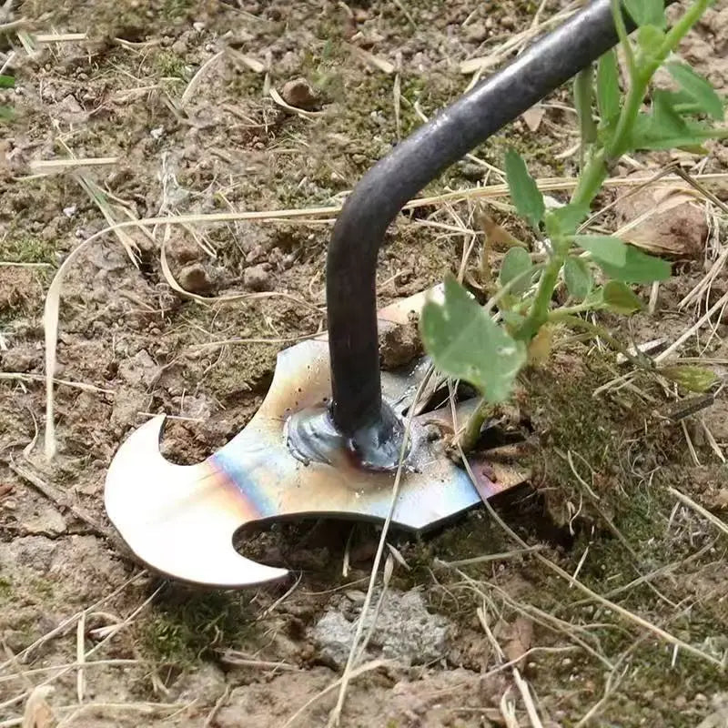 Manganese Steel Garden Hoe — Weeding & Soil-Loosening Hand Tool