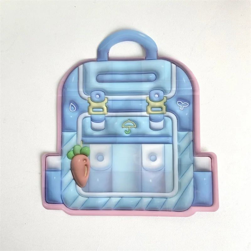 10/50PCS Zipper Cartoon Storage Bag Cute 3D Cartoon Backpack Small Items Storage Bag Valentine Day Birthday Gift Packaging Bag